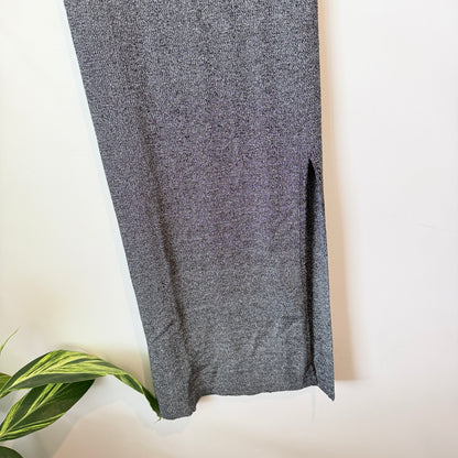 Brand Unknown Knit Midi Skirt with Side Slit – Waist 66cm