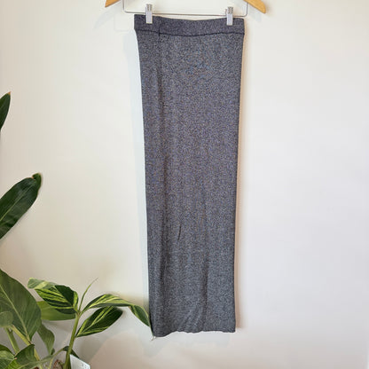 Brand Unknown Knit Midi Skirt with Side Slit – Waist 66cm