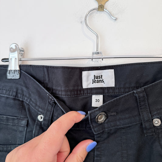 Just Jeans Size 30 Black Denim Jeans