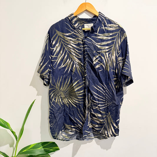 Gasoline Size XL 100% Linen Casual Shirt