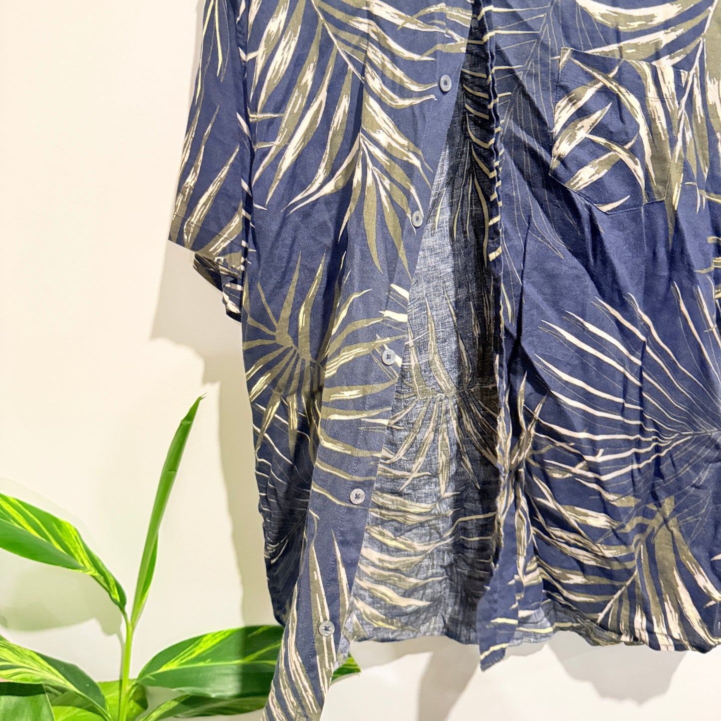 Gasoline Size XL 100% Linen Casual Shirt