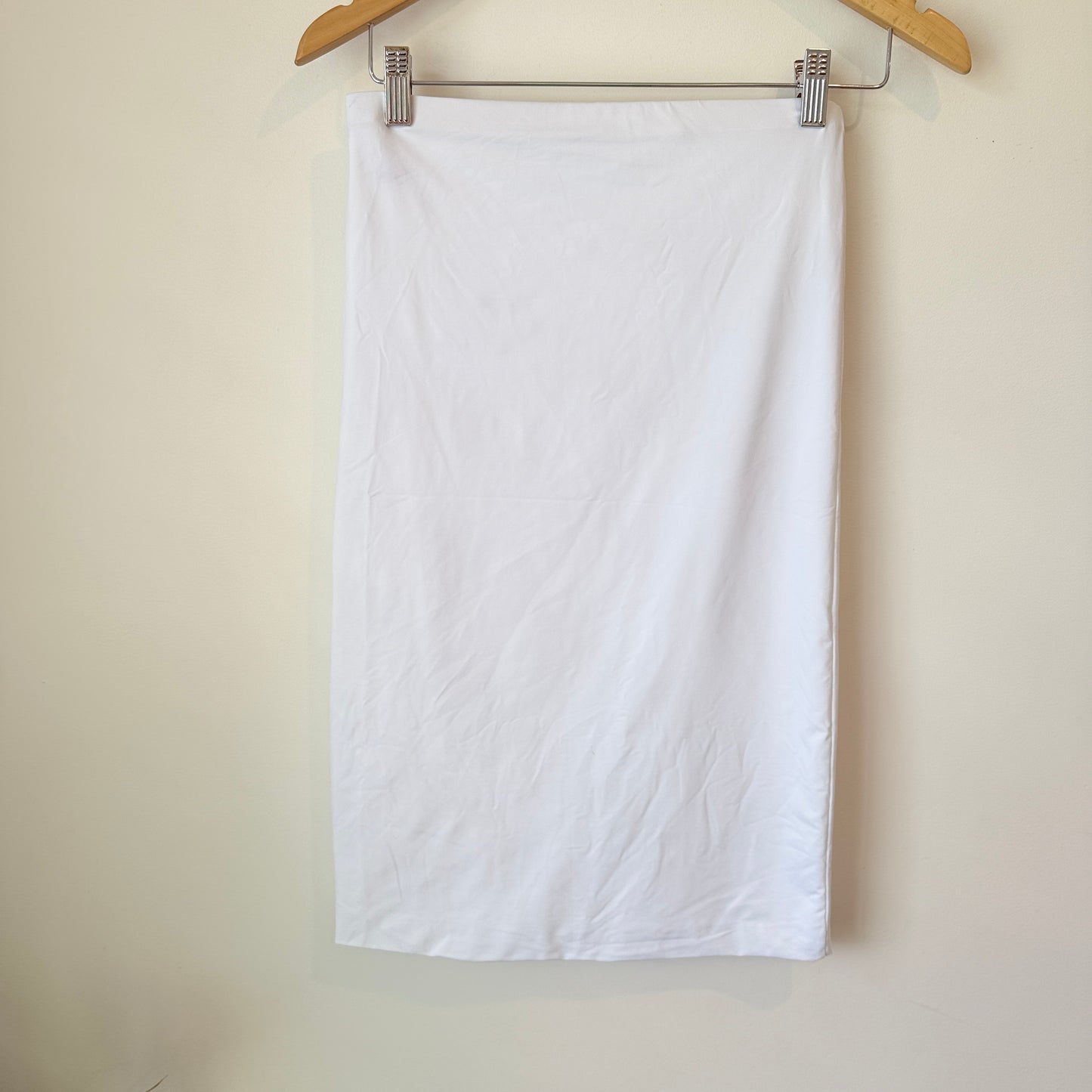 Glassons White Bodycon Midi Skirt Size M