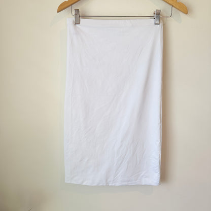 Glassons White Bodycon Midi Skirt Size M