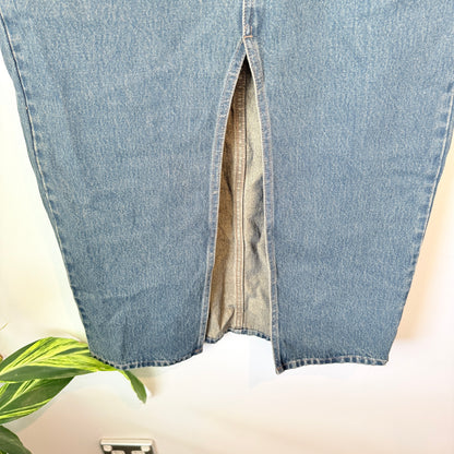 Glassons Blue Denim Midi Skirt Size 10