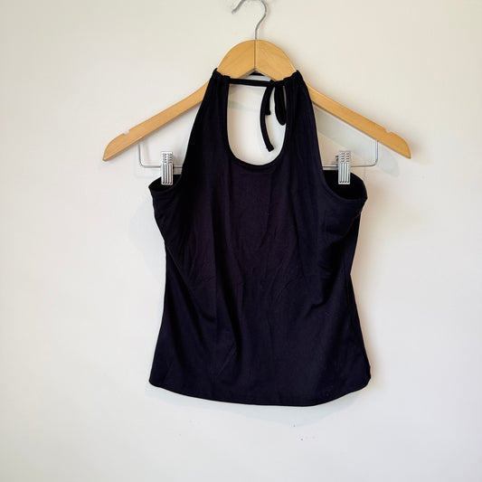 Glassons Black Halter-Neck Top – Size M