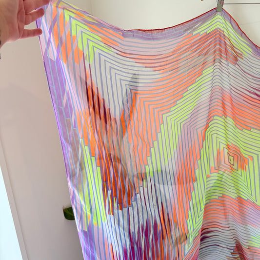 Geometric-Patterned Scarf