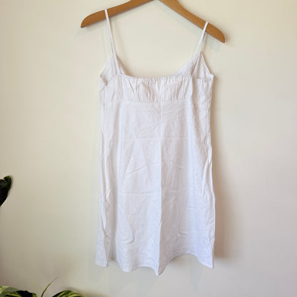 Glassons White Tie-Front Slip Dress – Size 10
