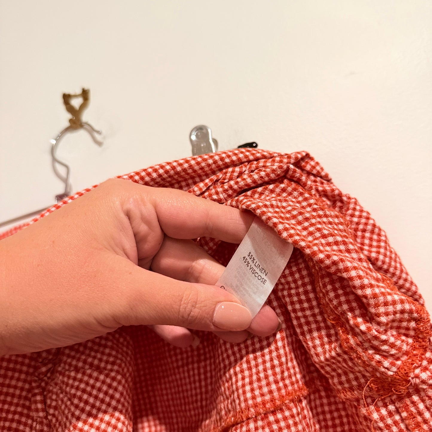 Glassons Size 12 Gingham Tiered Picnic Skirt