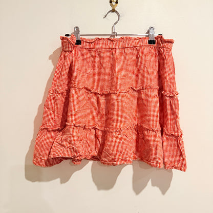 Glassons Size 12 Gingham Tiered Picnic Skirt