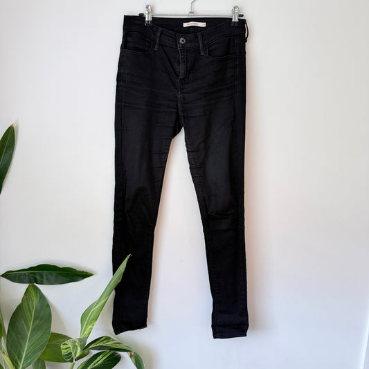 Levi Size 28 Black Skinny Jeans