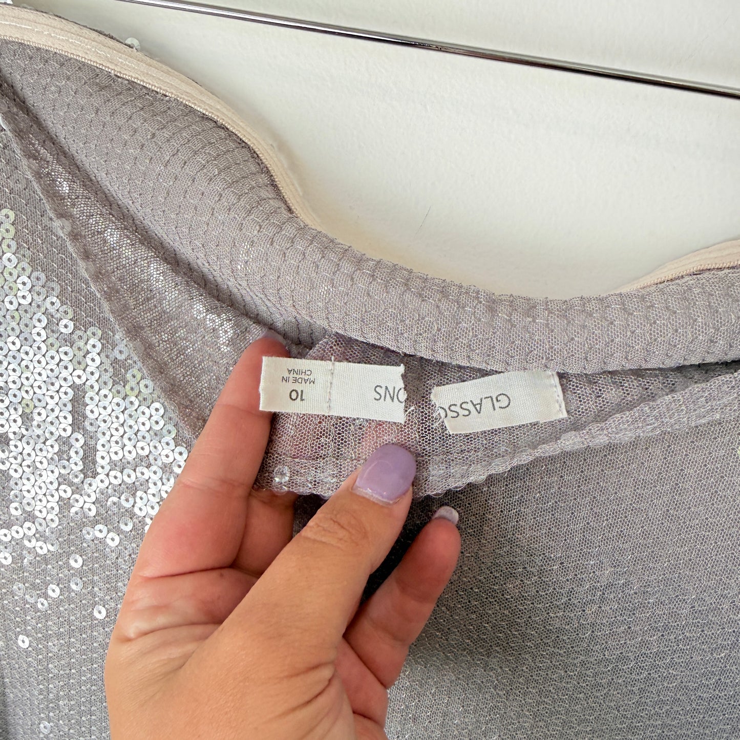 Glassons Sequined Strapless Dress – Size 10