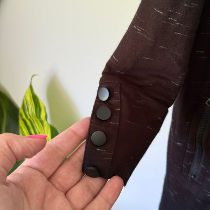 Virtuelle Size XS Black Viscose Cardigan Duster