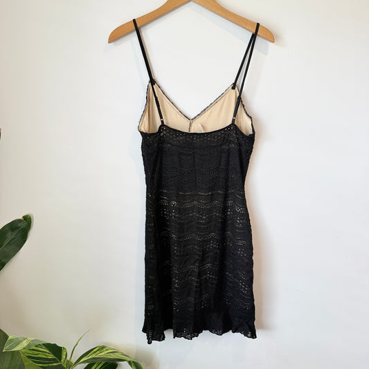 Glassons Black Lace Slip Dress Size M
