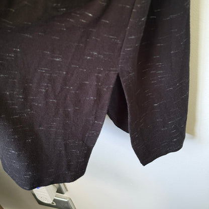 Virtuelle Size XS Black Viscose Cardigan Duster