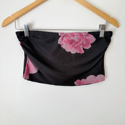 Glassons Floral Bandeau Tube Top Size M