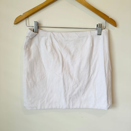 Glassons White Mini Skirt Size M