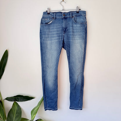 Only Carmakoma Size 44 Medium-Wash Blue Jeans