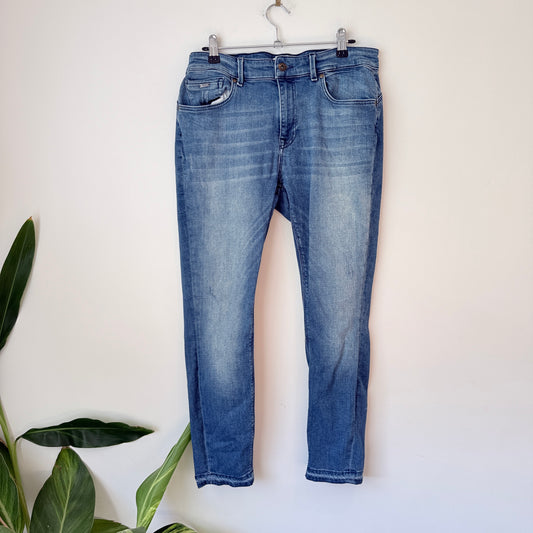 Only Carmakoma Size 44 Medium-Wash Blue Jeans