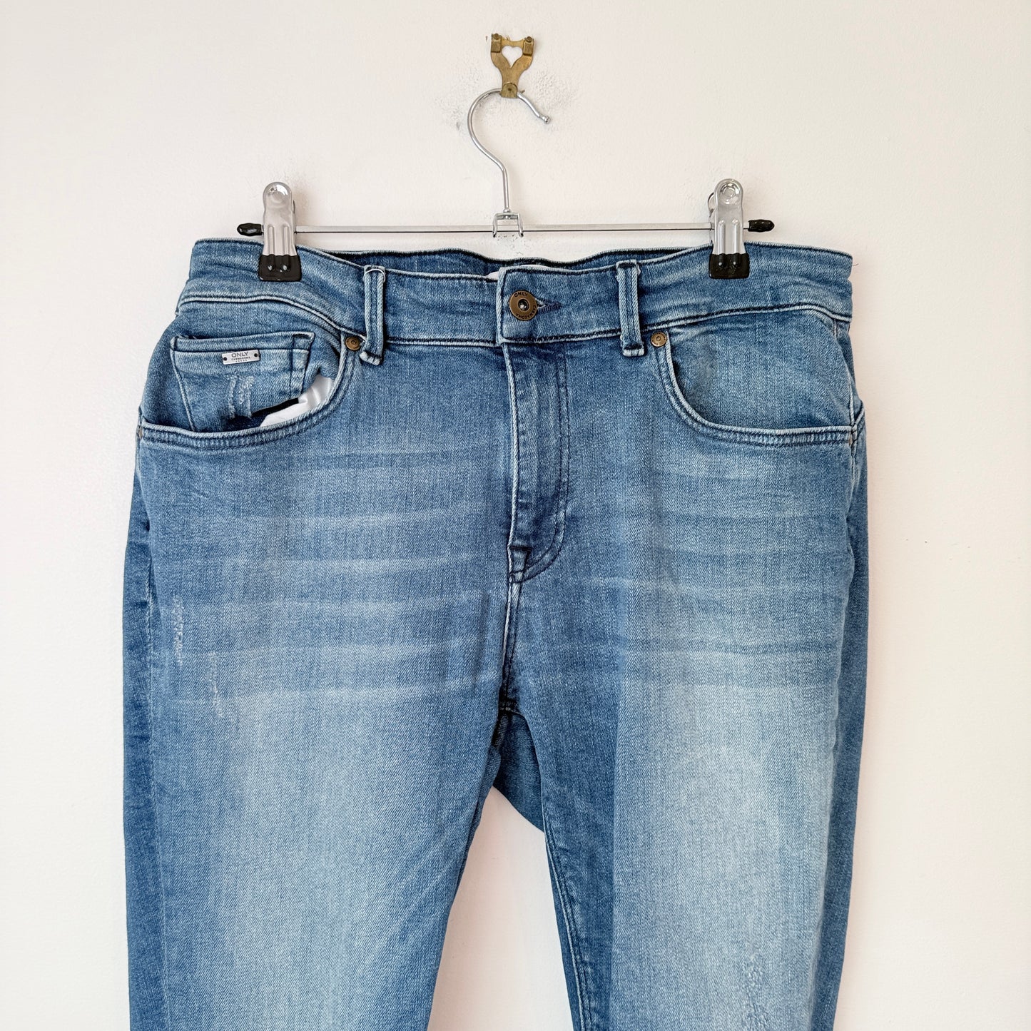Only Carmakoma Size 44 Medium-Wash Blue Jeans