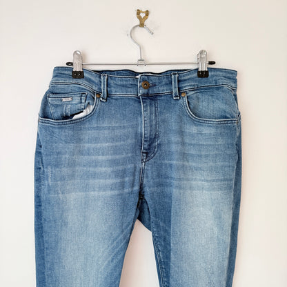 Only Carmakoma Size 44 Medium-Wash Blue Jeans