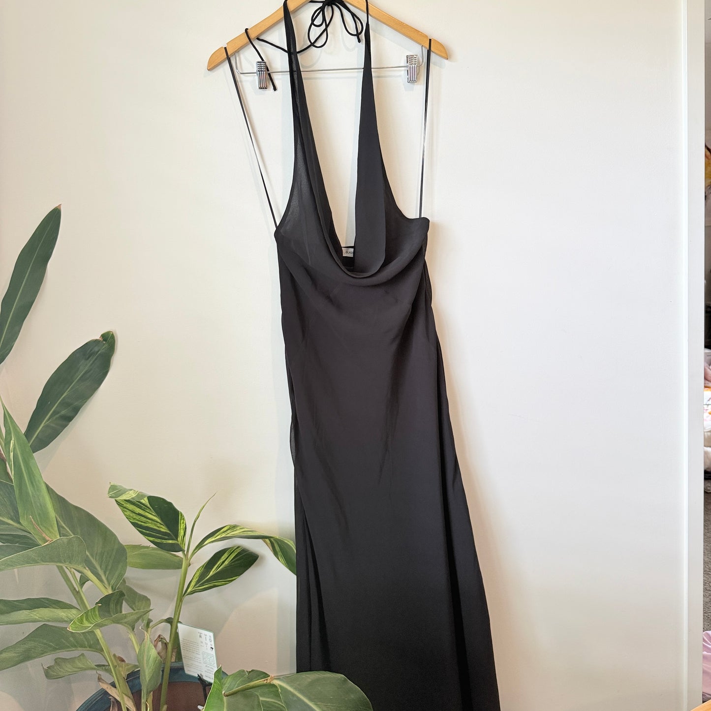 Glassons Black Backless Halter Dress Size 10