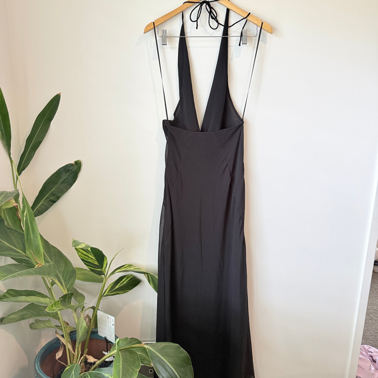 Glassons Black Backless Halter Dress Size 10