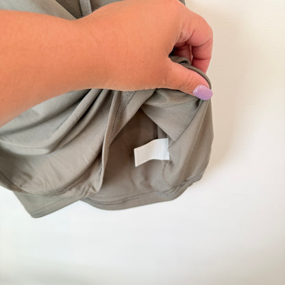 Glassons Taupe Sleeveless Tie-Front Dress Size M