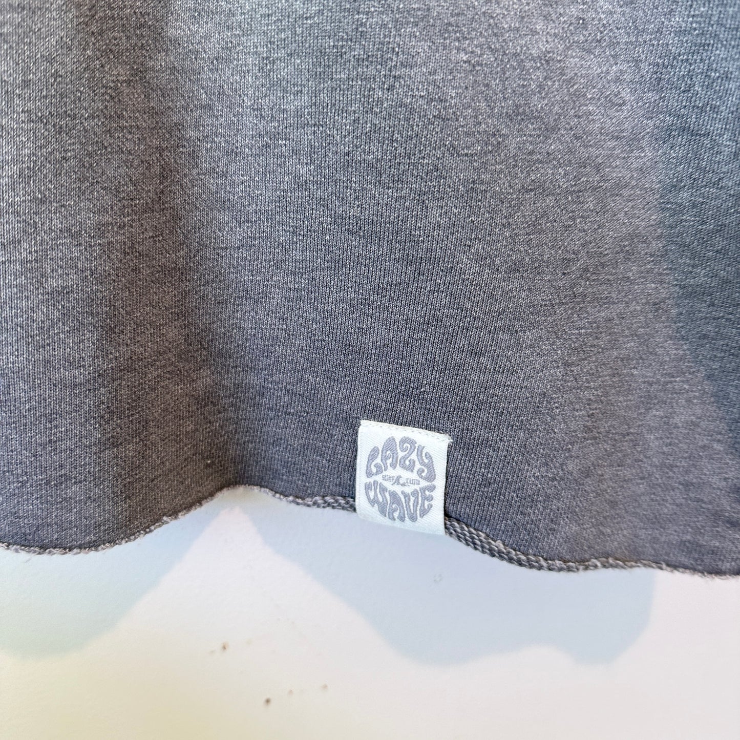 H&M Size S Lazy Wave Surf Shack Washed Black Cropped Top