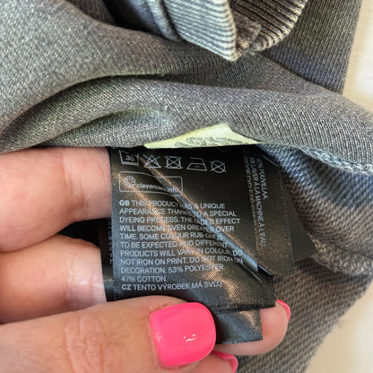 H&M Size S Lazy Wave Surf Shack Washed Black Cropped Top