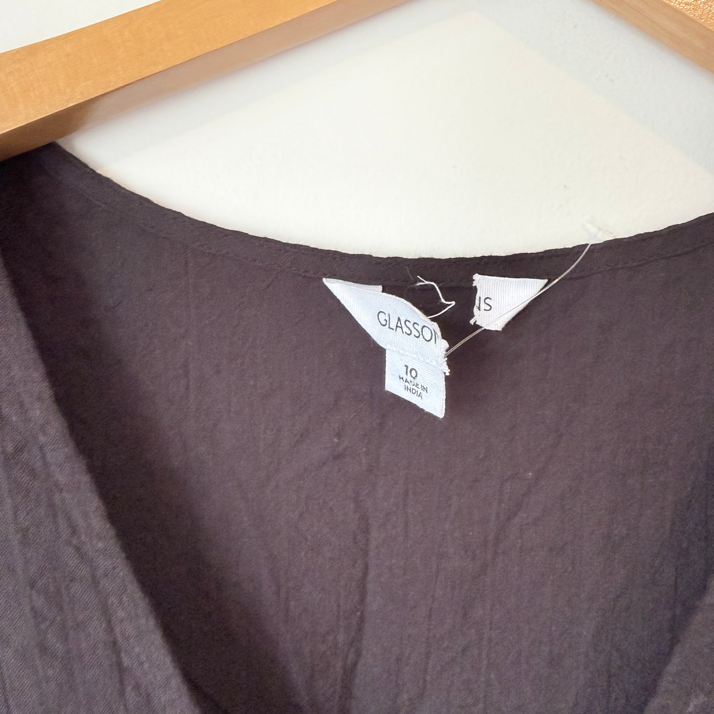 Glassons Charcoal Textured Oversized Tiered Smock Dress Size 10