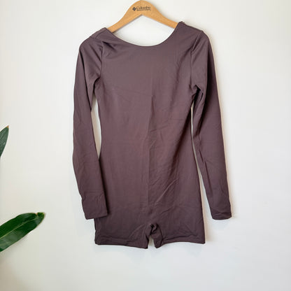 Glassons Long-Sleeve Scoop-Back Bodysuit – Size M