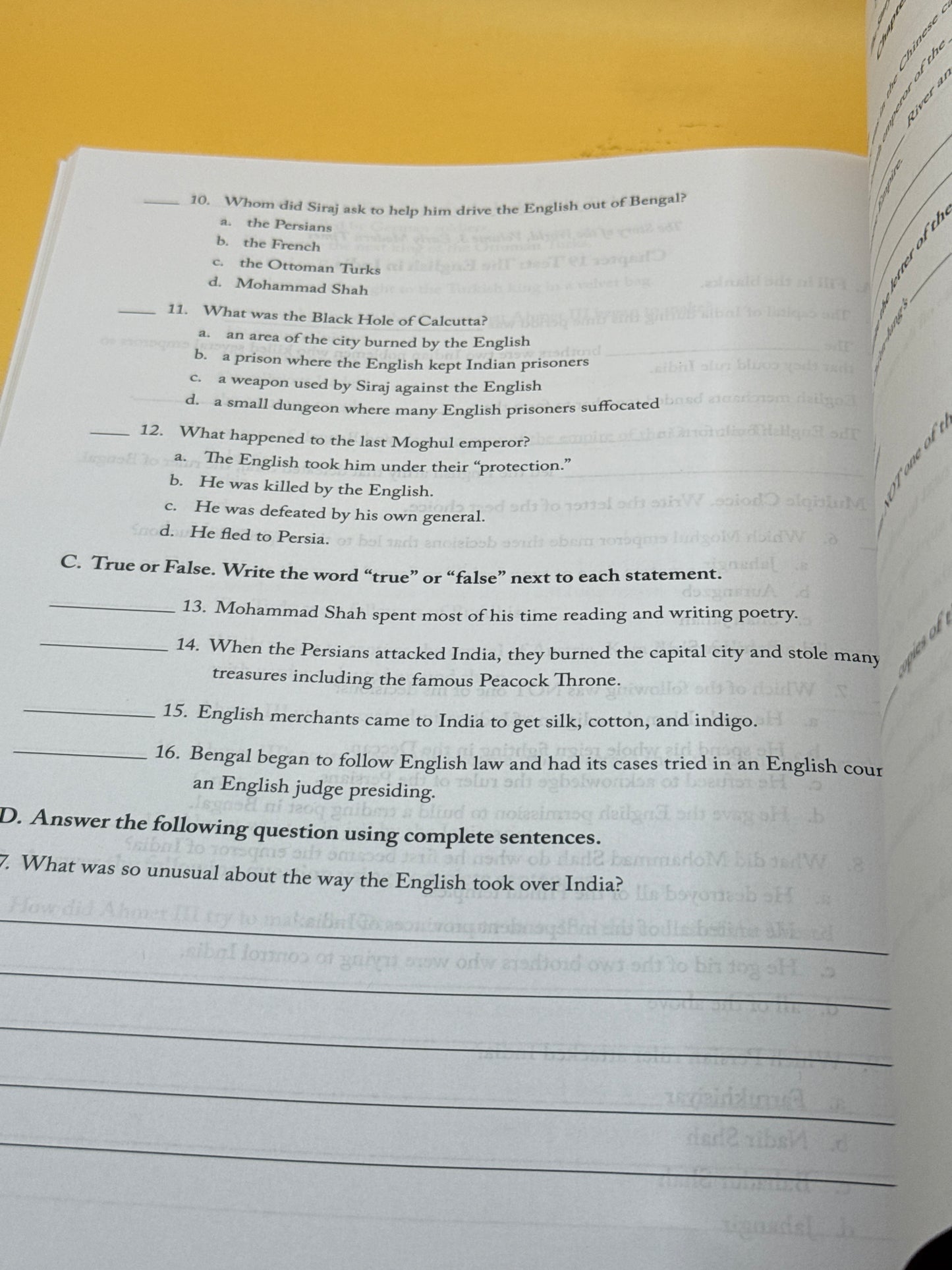 The Story of the World Volume 3: Early Modern Times Test and Answer Key by Elizabeth Rountree