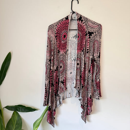 Merric Size 10 Boho-Style Open-Front Cardigan