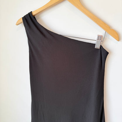 Glassons One-Shoulder Mesh Maxi Dress – Size M