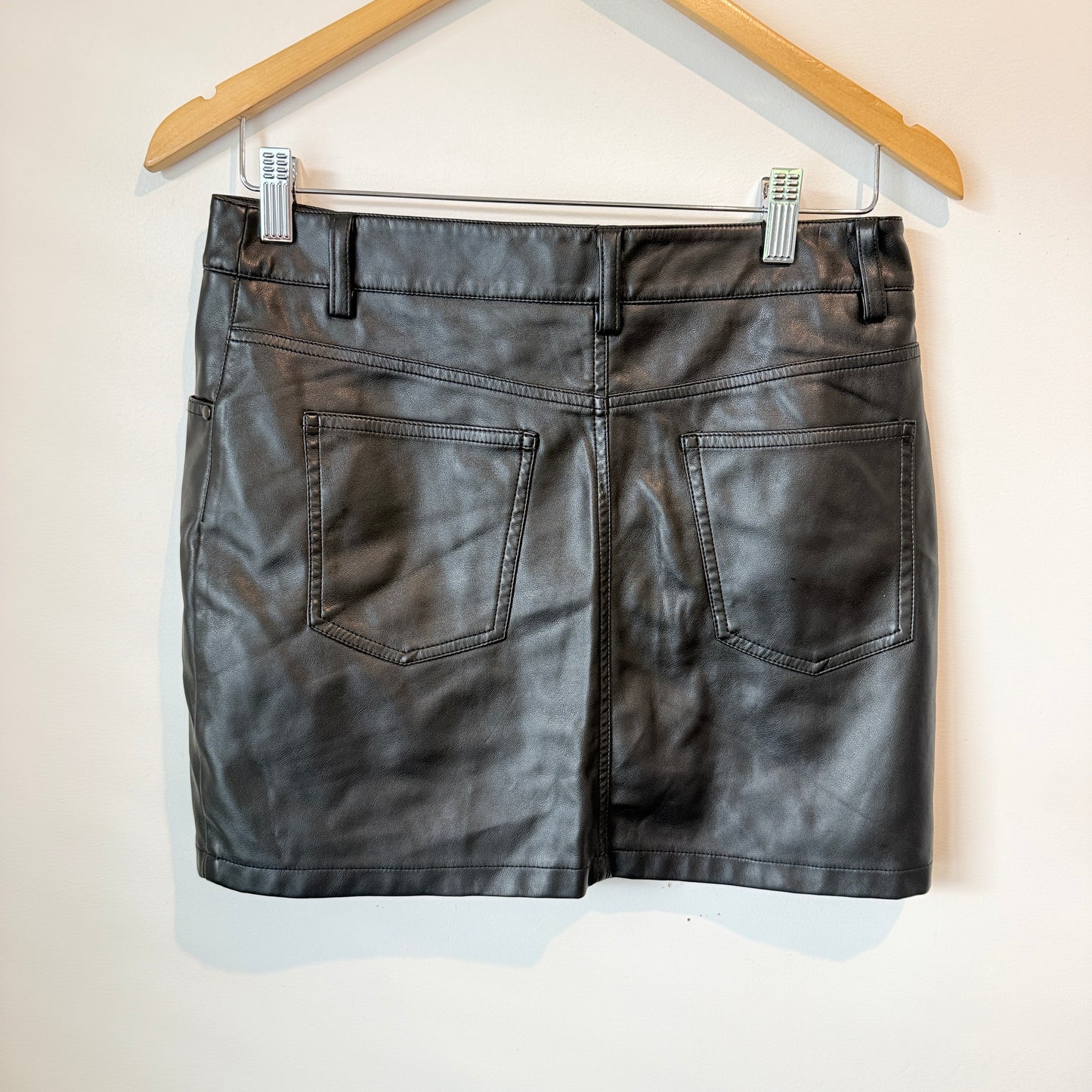 Glassons Faux Leather Mini Skirt – Size 10