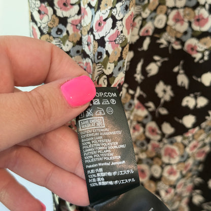 Topshop Size 6 Patchwork Floral Romper Jumpsuit – Cut-Out Back