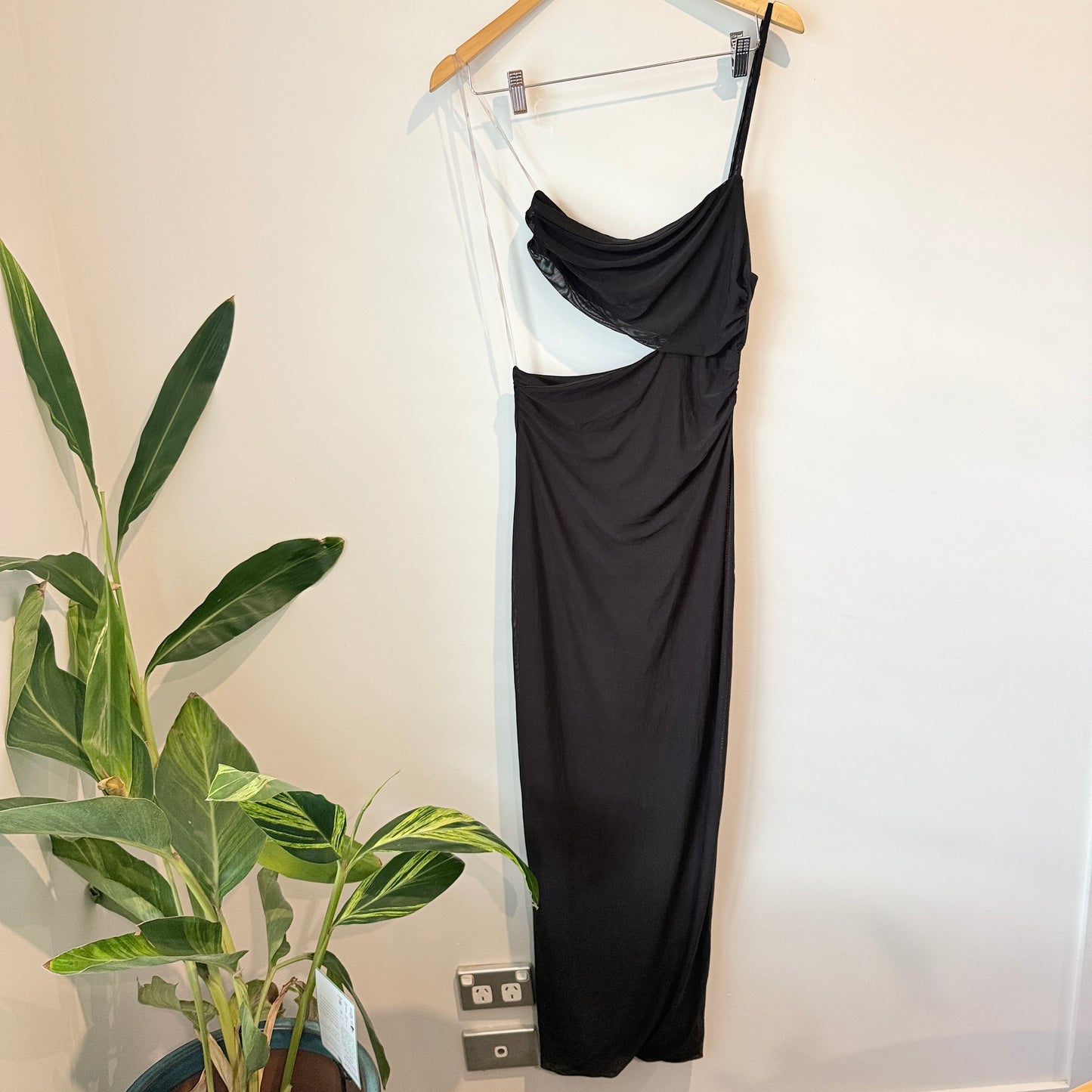 Glassons Asymmetric Cut-Out Maxi Dress – Size M
