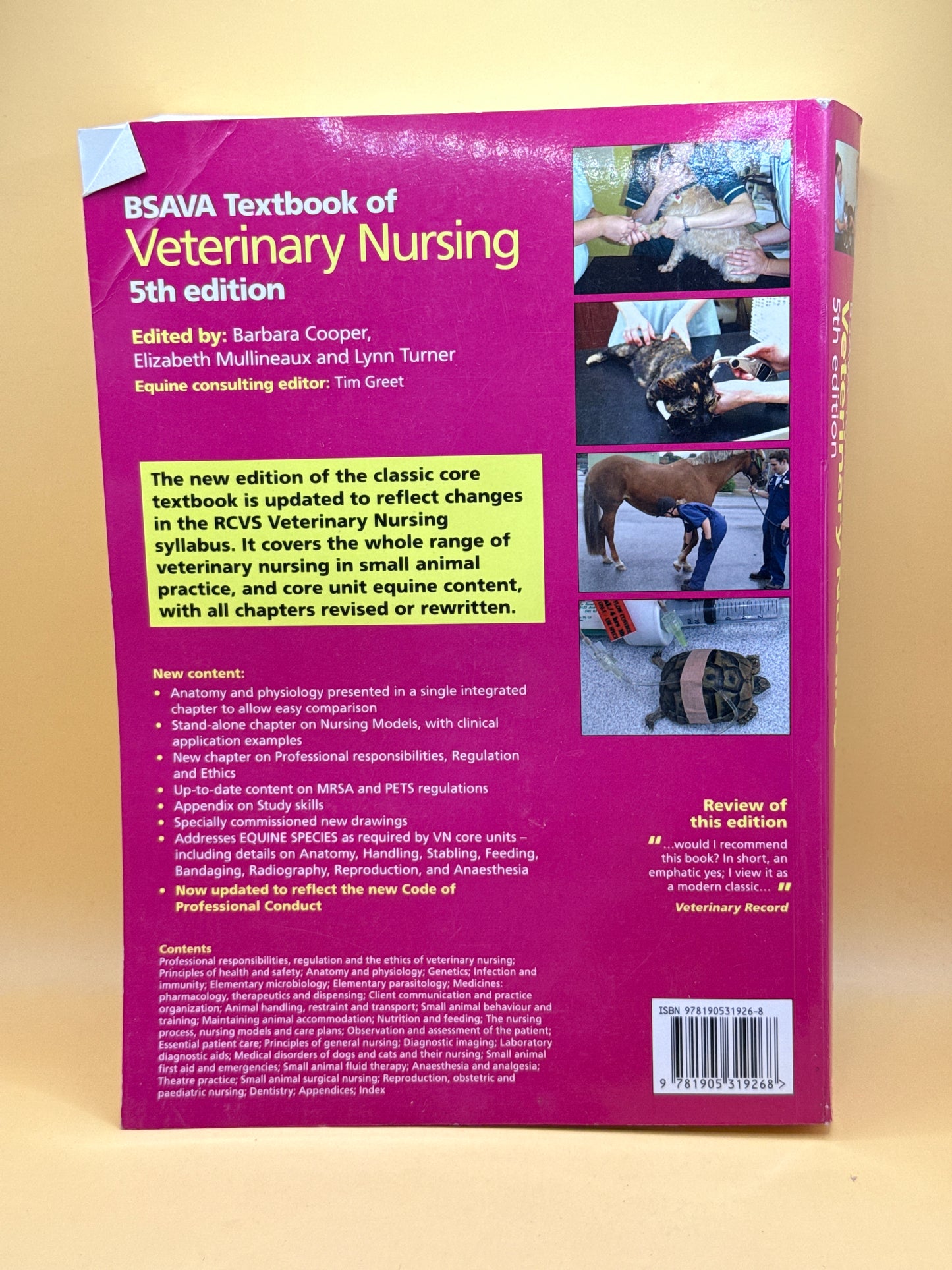 BSAVA Textbook of Veterinary Nursing 5th Edition