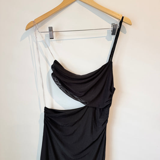 Glassons Asymmetric Cut-Out Maxi Dress – Size M