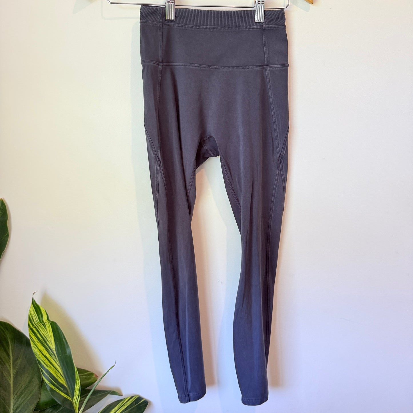 Lorna Jane Gray High-Waisted Performance Leggings - 58cm Waist