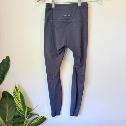 Lorna Jane Gray High-Waisted Performance Leggings - 58cm Waist