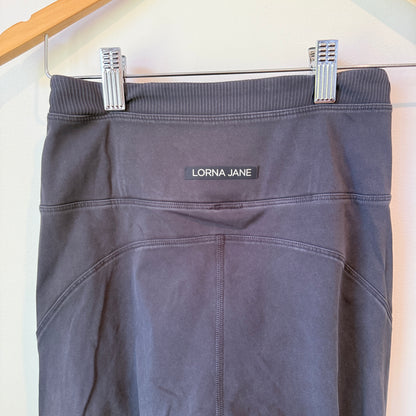 Lorna Jane Gray High-Waisted Performance Leggings - 58cm Waist