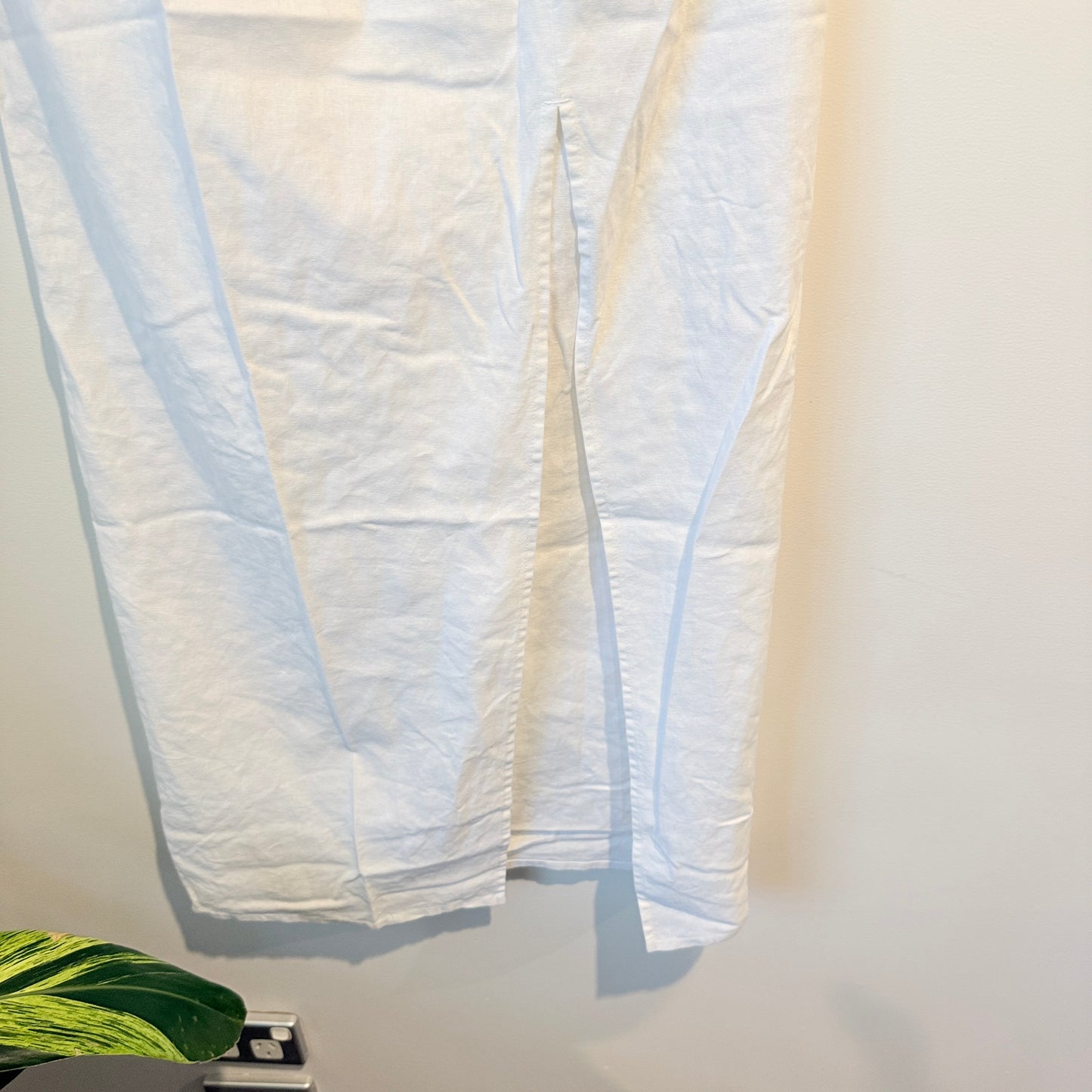 Glassons White Twist-Front Maxi Skirt Size 10