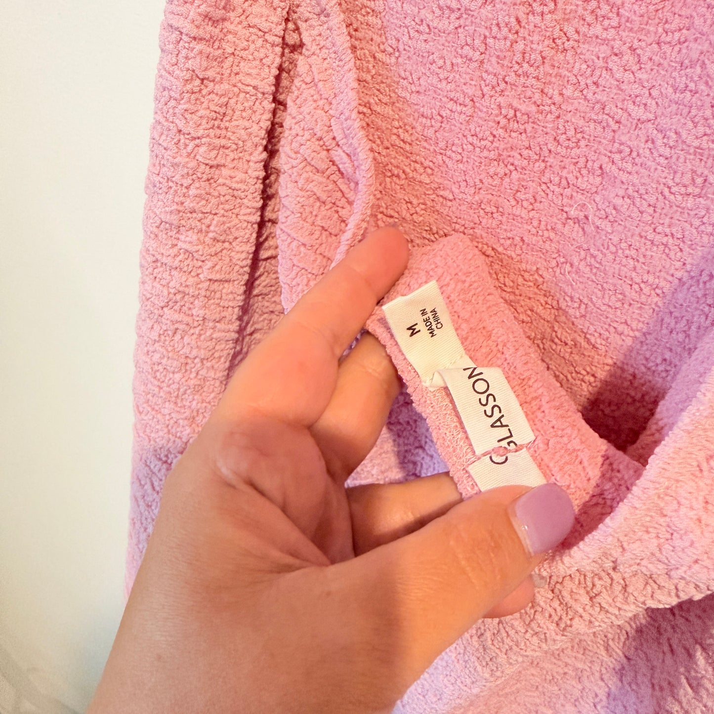 Glassons Pink Textured Halter Midi Dress Size M