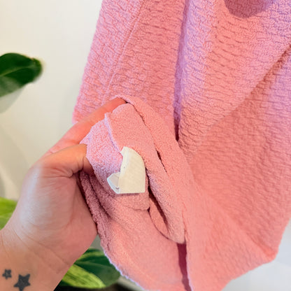 Glassons Pink Textured Halter Midi Dress Size M