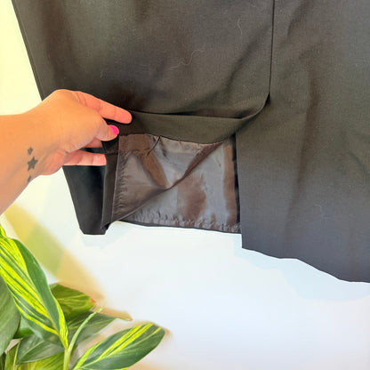 Witchery Size 12 Black Wool Blend Pencil Skirt