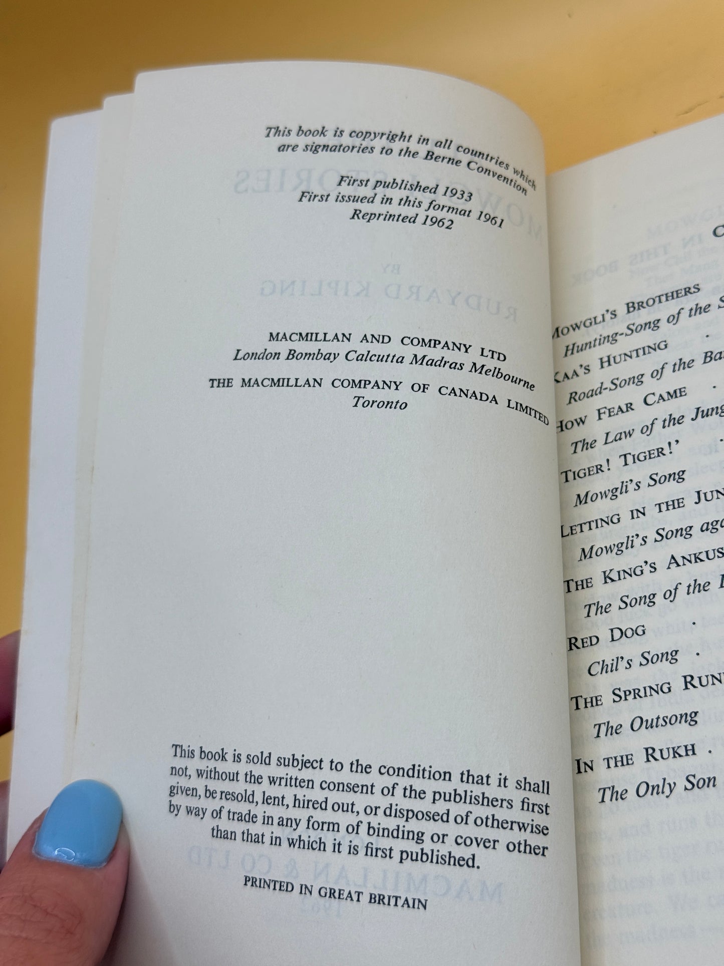 All the Mowgli Stories by Rudyard Kipling (1962 Macmillan Edition)