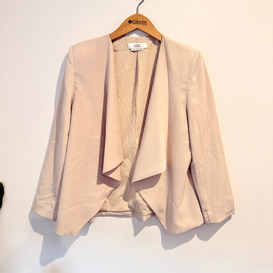 Love, Bonito Size 10 Beige Waterfall Blazer