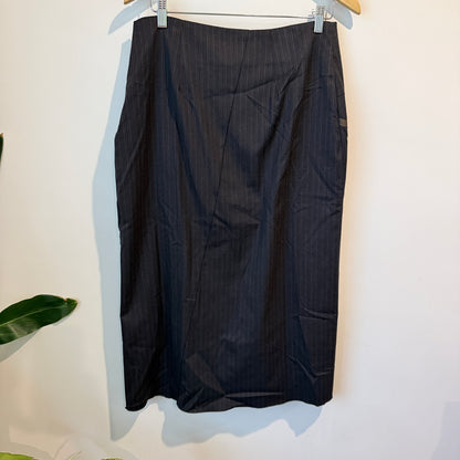 Ovation Size 14 Black A-Line Midi Skirt