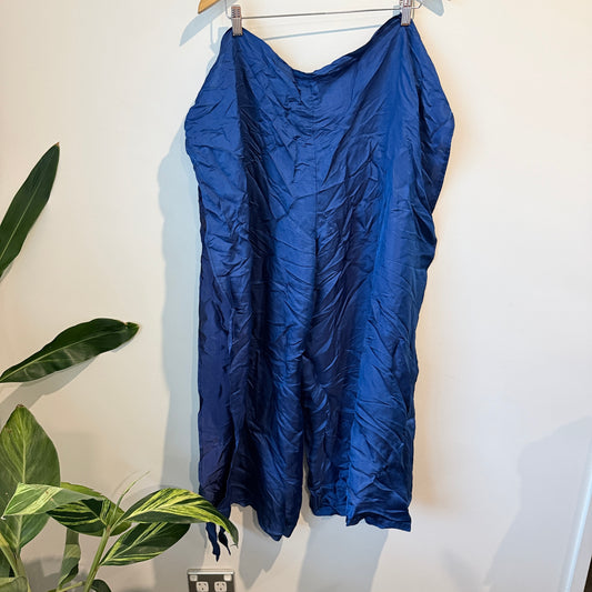 Pink Silk Size XL Leg Wrap Pants